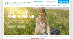 Desktop Screenshot of lajollavillagesmilesdentistry.com