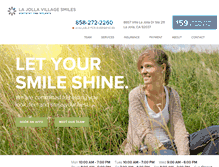 Tablet Screenshot of lajollavillagesmilesdentistry.com